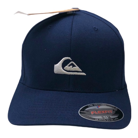 Quiksilver Men's Original Blue Flex-Fit Hat Size S/M - Picture 1 of 3